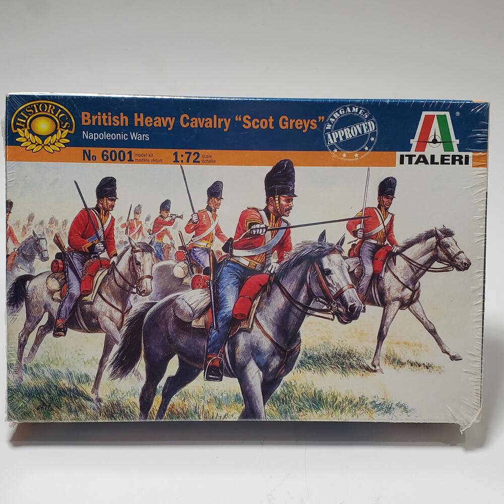 Italeri British Heavy Cavalry "Scot Greys" Plastic Figures #6001 1:72 Sealed
